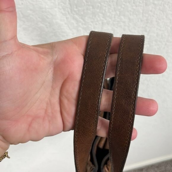 JIL SANDER Vintage Black Leather Pleated Shoulder Bag - Picture 7 of 13